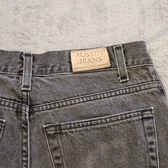 Austin Jeans Mens Classic Fit Straight Leg Faded Black Denim 33x32/30×30 Vintage - Picture 3 of 9